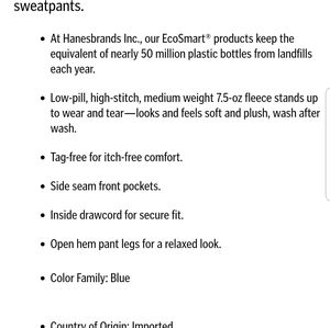 Sweatpants, Hanes EcoSmart